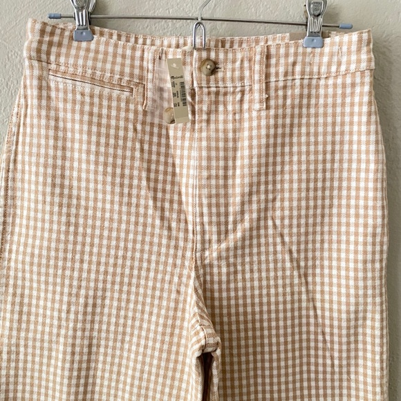 Madewell Slim Emmett Wide-Leg Pant in Gingham - Picture 5 of 8